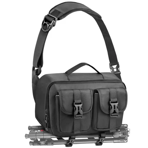 TAAOKA Camera Sling Bag,SLR/DSLR Camera Case with Tripod Holder,Waterproof Camera Shoulder Crossbody Bag for Photographers