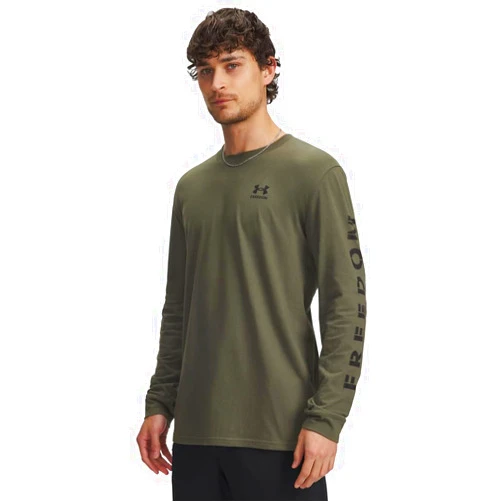 Under Armour Mens Freedom Flag Long Sleeve T Shirt