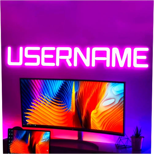 Warmthwish Custom Game Room Neon Sign Custom Game Username Neon Sign Gaming Wall Art Personalized Gamer Tag Gift for Gamers
