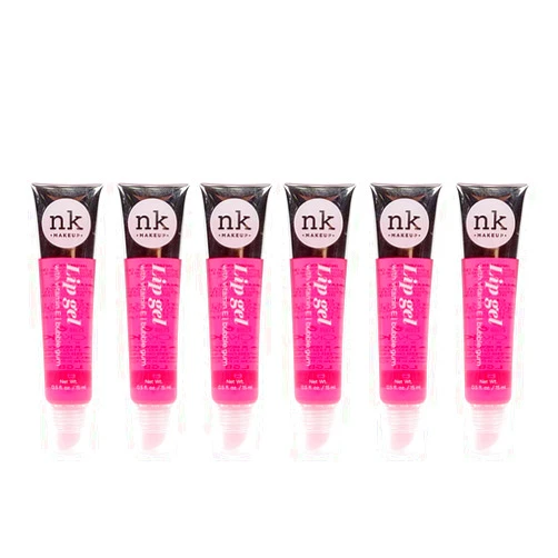 NICKA K NEW YORK Lip Gel Color with Vitamin E (6PACK) (BUBBLE GUM)