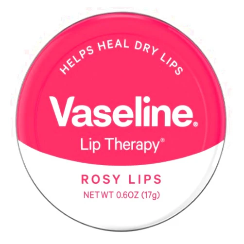 Vaseline Lip Therapy Lip Balm Tin, Rosy Lips, 0.6 Ounce