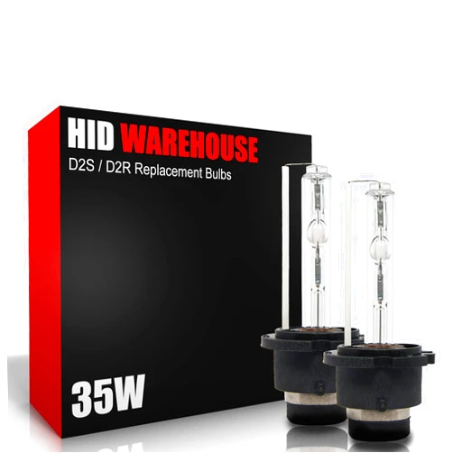 HID-Warehouse D2S, D2C, D2R 6000K HID Bulb - OE HID Headlight Bulb Replacement - 35W Xenon - Light Blue - 1 Pair