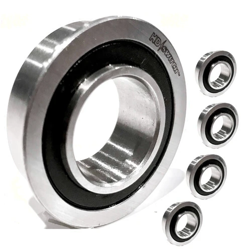 HD Switch (4 Pack) HD Switch Front Wheel Bushing to Bearing Conversion Kit Replaces 576617801 576 61 78-01 Husqvarna Craftsman AYP HD Switch