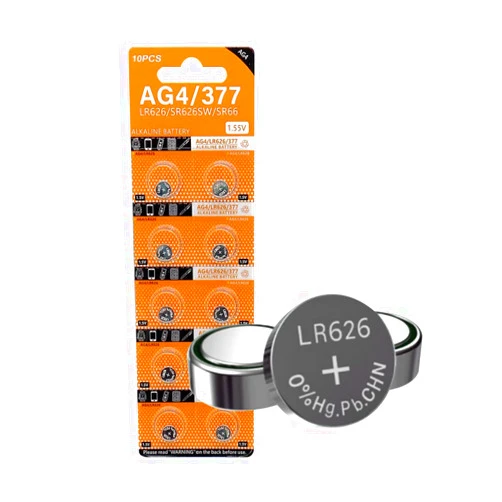 Cotchear 10pcs 1.5V AG4 LR626 Alkaline Button Battery L626 LR626 LR66 SR626 377 SR626SW Batteries Coin Cells for Watches Calculators Toys