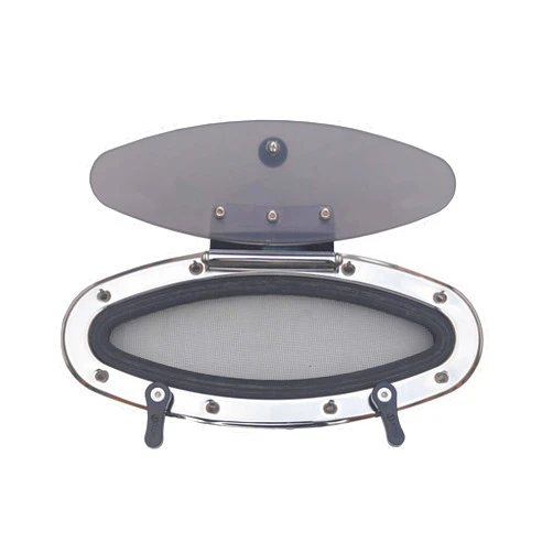 Galamarine Boat Porthole/Portlight Hatch/Window- Stainless Steel Eye Shape Opening for Boat/Yacht/Nautical/RV