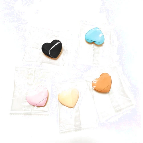Coieaa Makeup Sponges 30 Pcs Set, Heart Shape Mini Finger Sponge Foundation Blending Beauty Sponge, Super Soft, Dry & Wet Use, Multi Colored, Reusable Daily Use For Women