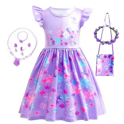 SZ-TONDA Tollder Short Dress Magic Costume - Kids Girls Role Cosplay Outfit clothes