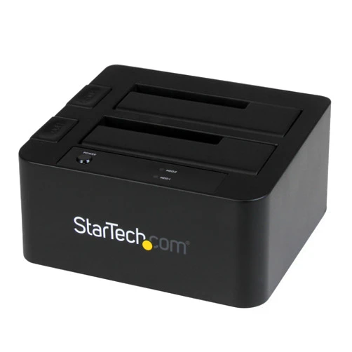 StarTech.com Dual-Bay USB 3.0 / eSATA to SATA Hard Drive Docking Station, External 2.5/3.5