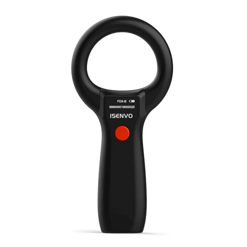 ISENVO Microchip Scanner, Animal Rabbit Dog Cats Pet Microchip Reader Rechargeable RFID EMID Micro Chip Scanner 134.2kHz 125kHz 15 Digits FDX-B ISO 11784/11785 Pet Chip ID Registration (190S)