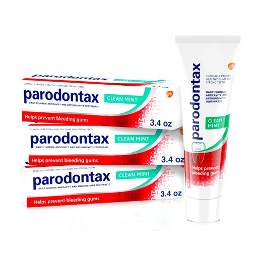 Parodontax Clean Mint Toothpaste For Gum Health, Helps Cavity Prevention, Anticavity And Antigingivitis - 3.4 Oz x 3
