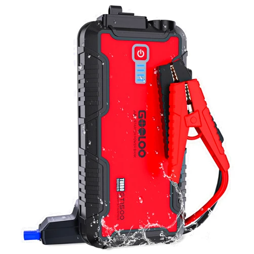 GOOLOO Jump Starter Battery Pack - 1500A Peak Car Jump Box, Water-Resistant Battery Booster for Up to 8.0L Gas or 6.0L Diesel Engine,12V SuperSafe Portable Jumper Starter GT1500
