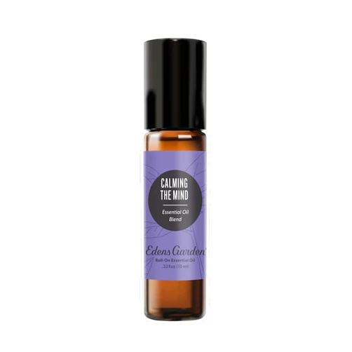 Edens Garden Calming The Mind Essential Oil Roll-On Blend- 100% Pure Premium Grade, Natural, Therapeutic, Aromatherapy, Kid & Skin Safe, The Best for Comfort, Tension Pre-Diluted 10 ml (.33 fl oz)