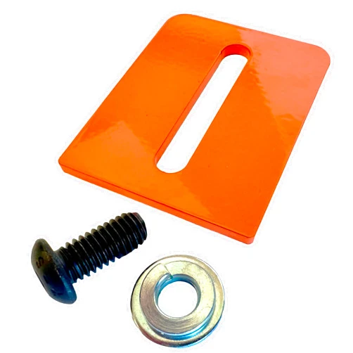 ATS MACHINE SAFETY SOLUTIONS Baldor Bench Grinder Tongue Guard Spark Arrestor for 6-8 inch Baldor Power Bench Grinders, Orange Powder Coated, Qty. 1 Each
