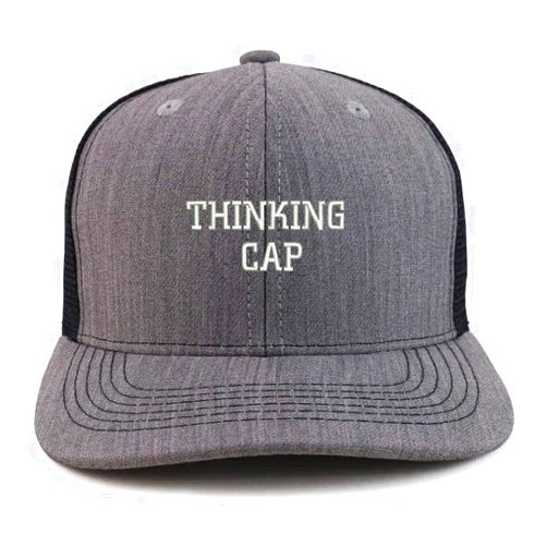 Trendy Apparel Shop Thinking Cap Washed Two Tone Trucker Baseball Cap