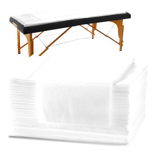 KOEPTHA Spa Bed Sheets Disposable Massage Table Set, 30 Pcs Massage Sheets Cover Non-Woven Fabric for Beauty Salon, Hotels, 70’’ x 31’’