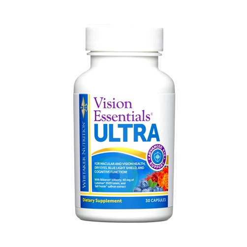 DR.WHITAKER Dr. Whitaker's Vision Essentials Ultra with Lutein | Comprehensive Support with Just One Daily Pill for Macula & Retina Health, Eye Strain, Ocular Pressure, Digital Eye Fatigue, Mood Support and More