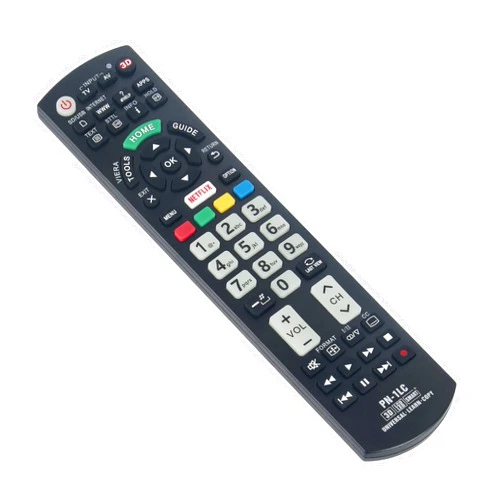 AIDITIYMI PN-1LC sub PN-15-EL Universal Replacement Learn Remote AIDITIYMI Remote Control fit for Almost All PANASONIC LCD LED 3D Smart 4K Ultra HD TV with Netflix and Viera Link Buttons