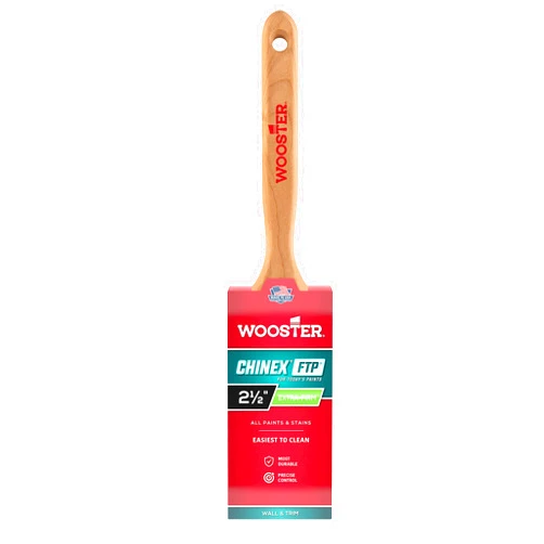 Wooster Brush 4412-2 1/2 Chinex FTP Flat Sash Paintbrush, 2 1/2 Inch