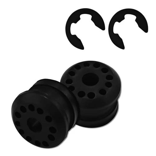 UZZH 2PCS Transfer Case Shift Linkage Bushing with 2 E-clips, Shifter Linkage Control Lever Bushing Grommet Kit Replacement OEM#68078974AA 68078975AA for Dodge Ram 1500 2500 3500