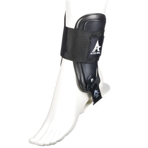 Cramer Active Ankle T2 Ankle Brace, Black Ankle Support for Men & Women, Ankle Braces for Sprains, Stability, Volleyball, Cheerleading, Medium