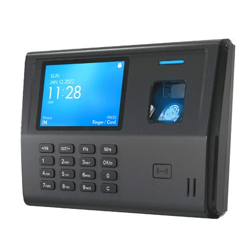 ANVIZ Time Clocks for Small Business Employees - No Software Required - Fingerprint Biometric Clock in and Out Machine - Right Out of The Box, Finger + RFID + Pin Punching