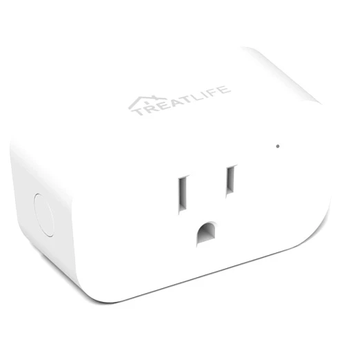 TREATLIFE Smart Plug, TREATLIFE 2.4GHz 15 Amp Wifi Smart Outlet with Child Lock and Vacation Mode, Reliable WiFi Connection, Compatible with Alexa and Google Assistant, No Hub Required, Remote Control,1 Pack