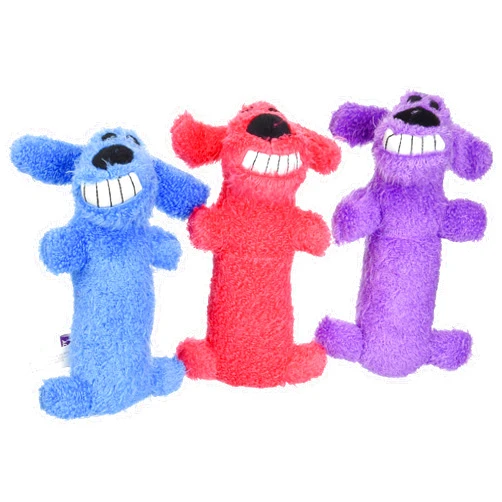 Multipet (3 Pack) Multipet Mini Plush Loofa Dog Toy 6-Inch