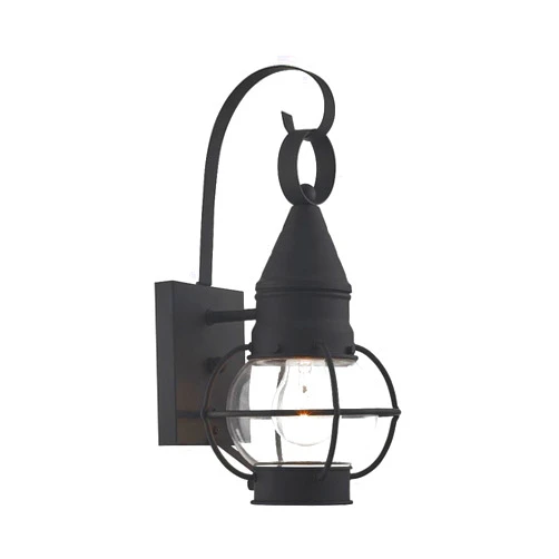 Livex Lighting 26900-04 Transitional One Light Outdoor Wall Lantern from Newburyport Collection in Black Finish