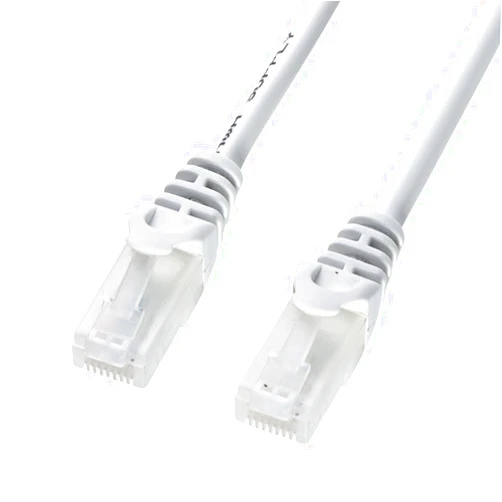 Sanwa Supply LA-Y5TS-05 Claw Resistant CAT5eLAN Cable, 16.4 ft (5 m), White