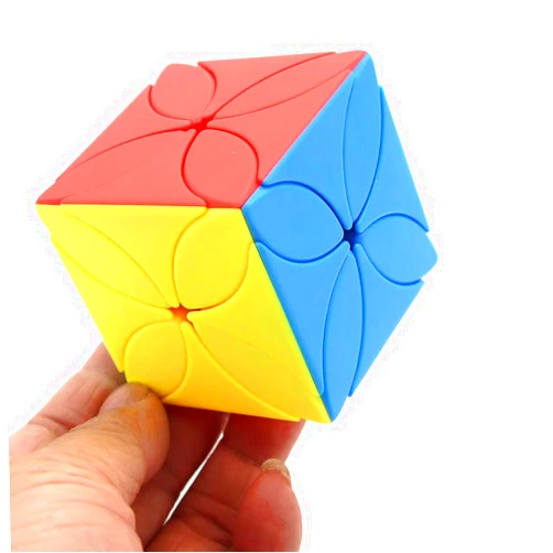 AI-YUN 3x3 Clover Speed Cube, Stickerless 3x3 Clover Magic Cube, Twisty Skewb Cube Puzzle Toys, Brain Teasers