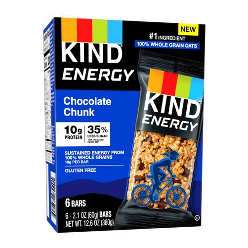 KIND Energy, Chocolate Chunk, 2.1 Oz (6 Count)