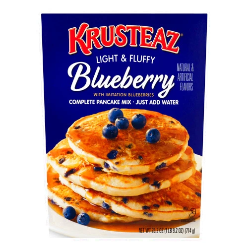 Krusteaz Light & Fluffy Complete Pancake Mix, Blueberry, 25.2 OZ (Pack of 2)