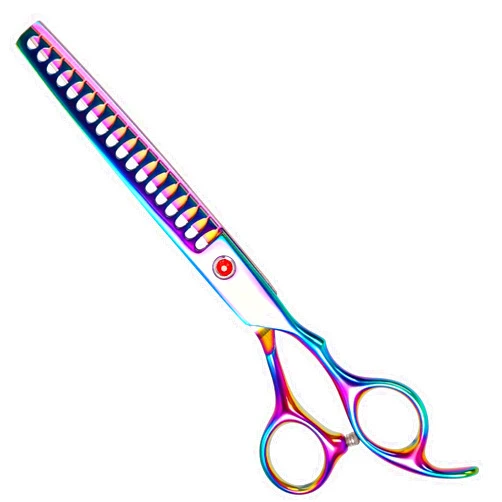 Maxshop Dog Grooming Scissors 7 Inch Thinning Shears Chunkers Mixcolor Dog Thinning Scissors for Grooming