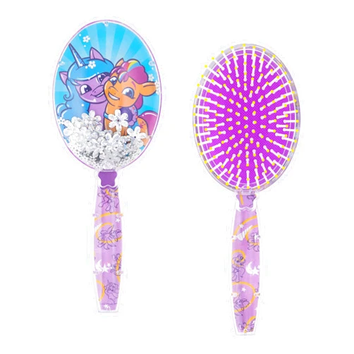 LUV HER Hair Brush With Magical Sparkling Stars Confetti - Kids Ages 3+