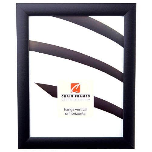 Craig Frames 1WB3BK 6 by 16-Inch Picture Frame, Smooth Wrap Finish, 1-Inch Wide, Black