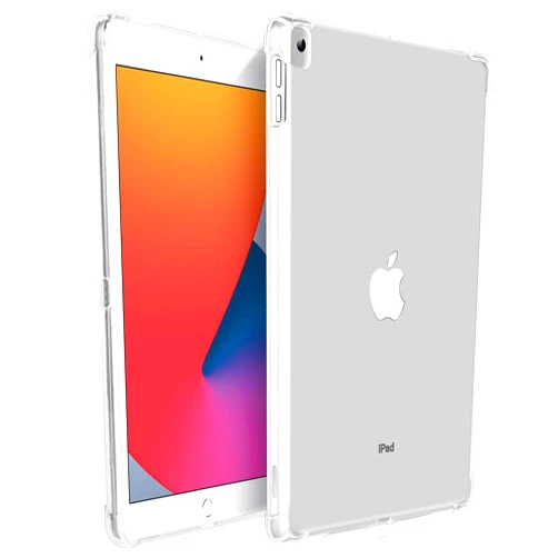 KIQ TPU for iPad 9th Generation Case 10.2 2021 7th 8th iPad 10.2 Case Slim Soft Lightweight TPU Back Cover - Clear
