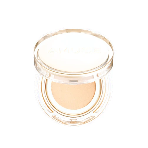 AMUSE SEOUL Dew Jelly Vegan Cushion Foundation (1.5 CLEAR) - Full Coverage, Dewy Glow Finish, Lightweight, Long Lasting, Firming Texture, All Skin Types, Vegan, Korean Makeup