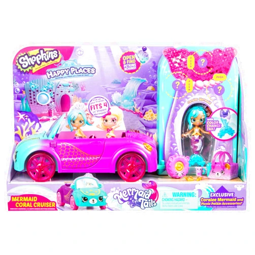 Happy Places Shopkins Shopkins Happy Places Mermaid Convertible, Multicolor (B07DYLC3H4)