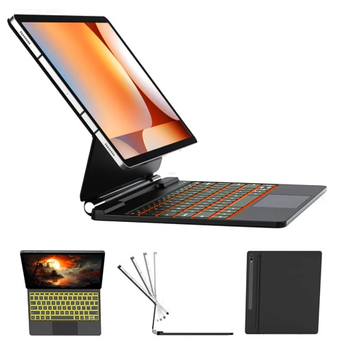 Accrosoo Keyboard Case for Samsung Galaxy Tab S10+ Plus/S9+ Plus/S9 FE+ Plus/S8+ Plus/S7+ Plus/S7 FE 12.4