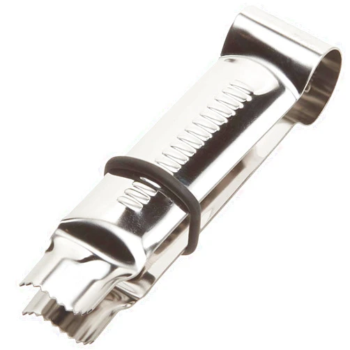 PME Wavy Line Serrated Crimper, Large, Silver