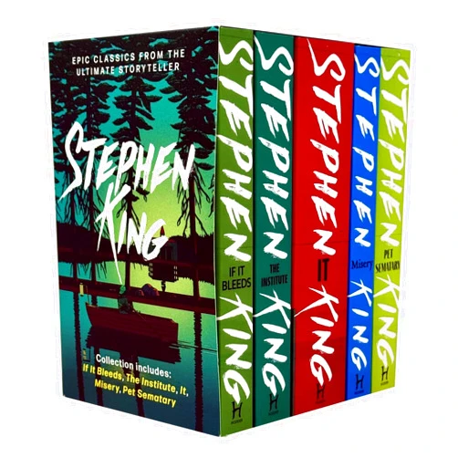 By Stephen King (Author) Stephen King Classic Collection 5-Book Box Set – If It Bleeds, The Institute, IT, Misery, Pet Sematary