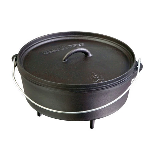 Camp Chef Classic 12 Dutch Oven - Cast Iron Dutch Oven Pot with Lid for Indoor & Outdoor Cooking - 12