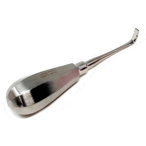 IMED SCIENTIFIC Dental Elevator Crown Splitter Spreader Remover Right Angled 90 Degree Curved Tip Stainless Steel Tooth Extracting Hollow Handle Instruments
