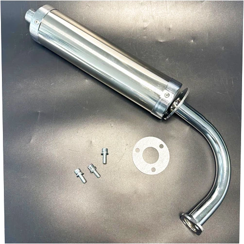 CDHPOWER Stainless Steel Gas Muffler/Pipe/Exhaust For 2 Stroke Engine kit