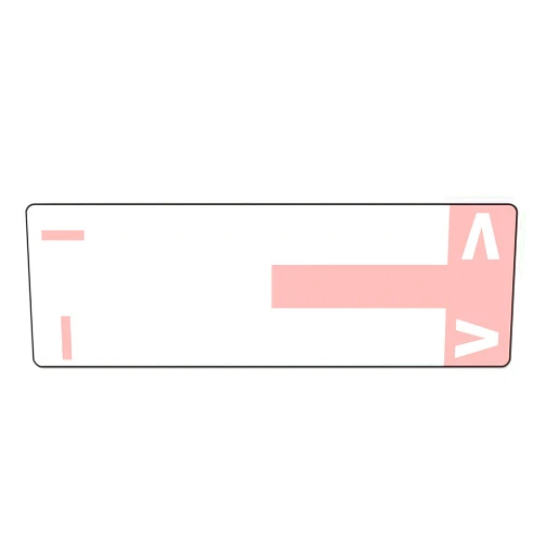 Smead 67160 Alpha-Z Color-Coded First Letter Name Labels I & V Pink 100/Pack