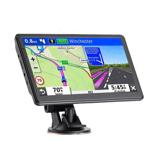 GONGUP GPS Navigator for Car, Latest 2025 Map 7 inch Touch Screen Car GPS 256-16GB, Voice Turn Direction Guidance, Support Speed and Red Light Warning, North America Lifetime map Free Update