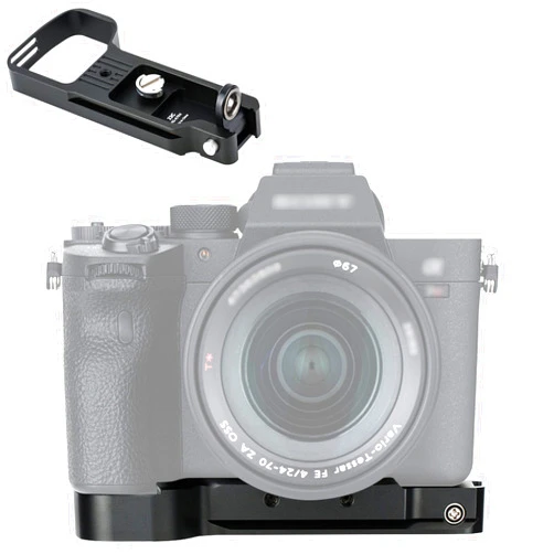 JJC Metal Camera Extension Hand Grip Holder for Sony A7R V A7RV A7III A7II A7M3 A7M2 A7S3 A7SIII A7RIV A7R4 A7RIII II A7R3 A7R2 A7SII A9 Camera Arca Swiss Quick Release Tripod Plate
