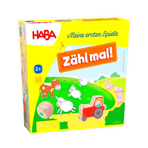 HABA 305878 - My Very First Games - Count' em up! an Animal Themed Numbers Game for Ages 2+ and Up, English Instructions (Made in Germany)