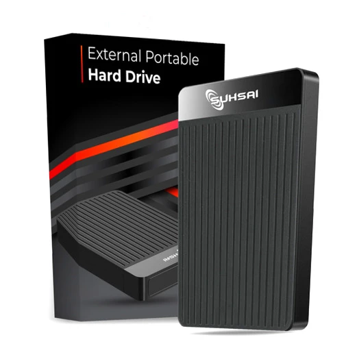 SUHSAI external hard drive Type C 1 TB USB 3.0 Ultra Slim HDD Storage & Backup Data Hard Disk Compatible with laptop computer, desktop, MAC, Gaming Console, xbox console (Black)
