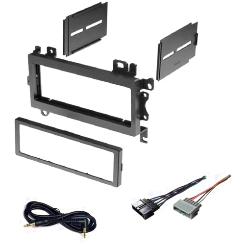 ASC Audio Car Stereo Dash Kit and Wire Harness for Installing a New Single Din Radio for 1997-2001 Jeep Cherokee, 1996-1998 Jeep Grand Cherokee, 1997-2002 Jeep Wrangler